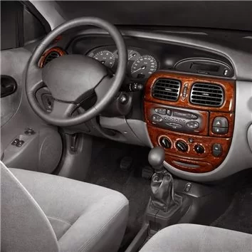 Renault Megane 01.96-02 99 3D Inleg dashboard Interieurset aansluitend en pasgemaakt op he 13-Teile