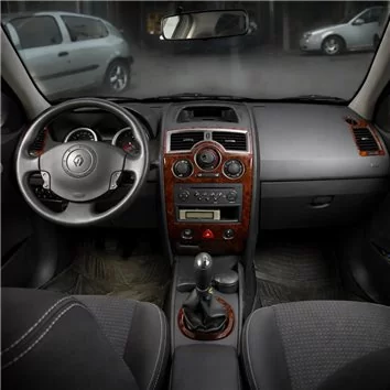 Renault Megane II 03.03-05.09 Mittelkonsole Armaturendekor Cockpit Dekor 17-Teile