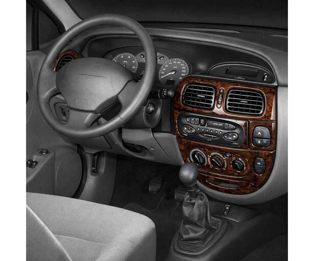 Renault Megane 03.99-02.03 Mittelkonsole Armaturendekor Cockpit Dekor 17-Teile Renault Megane 03.99-02.03 Mittelkonsole Armaturendekor Cockpit Dekor 17-Teile