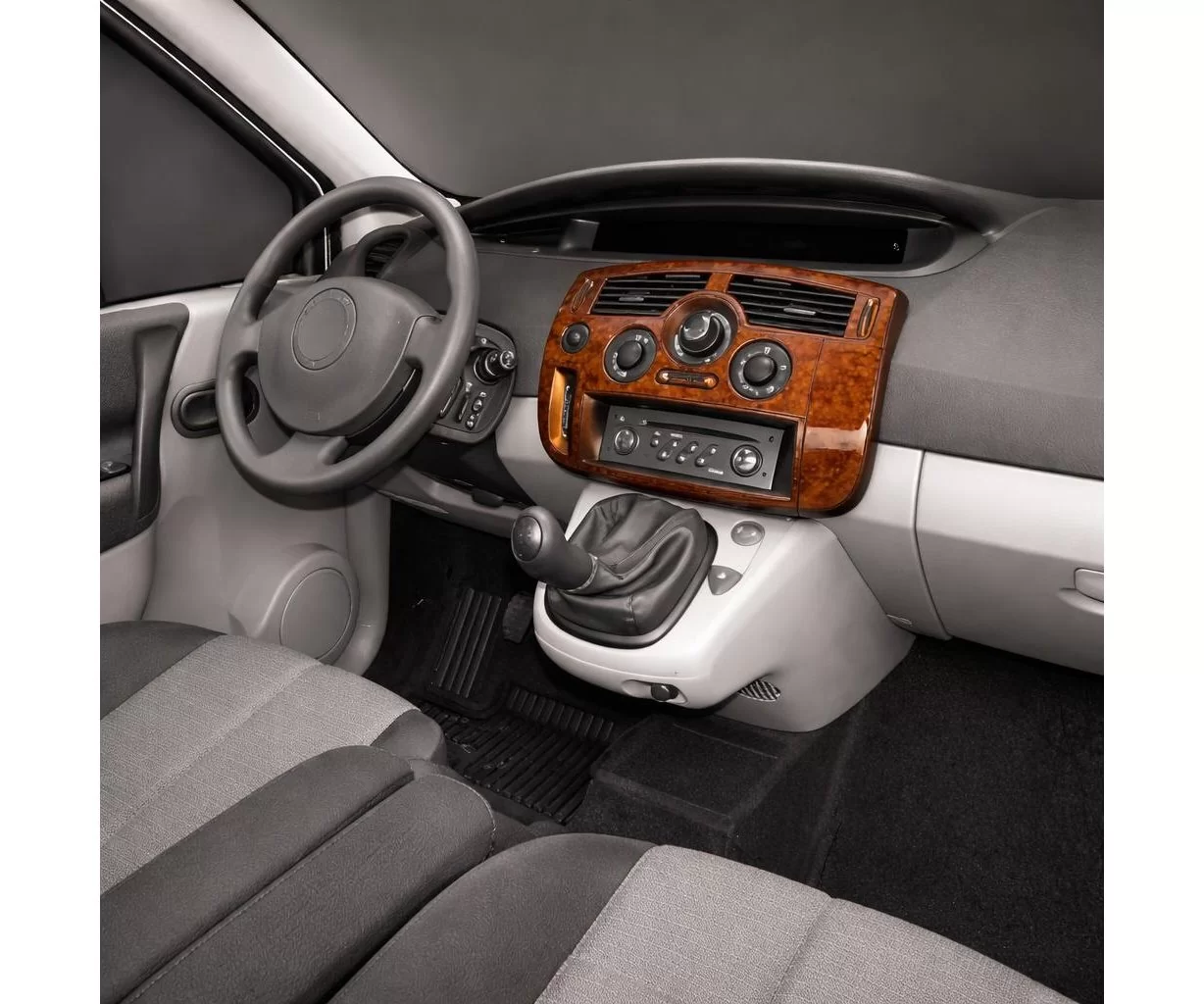 Renault Megane Scenic 06.03-12.10 3D Interior Dashboard Trim Kit Dash Trim Dekor 7-Parts