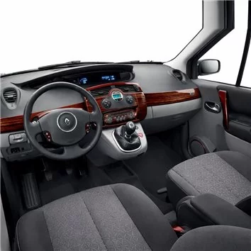 Renault Megane Scenic 06.03-12.10 Habillage Décoration de Tableau de Bord 7-Pièce