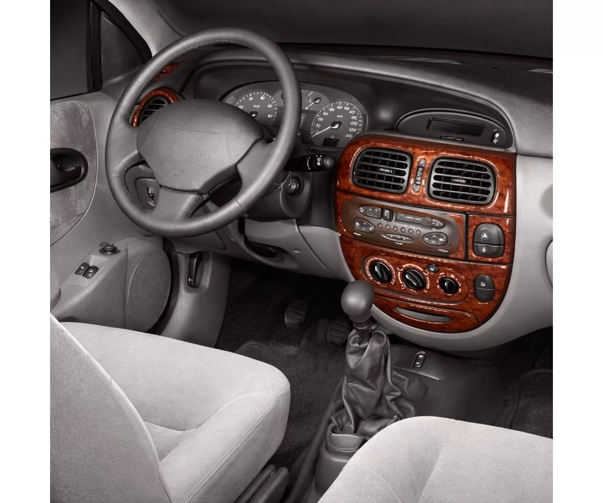 Renault Megane Scenic 08.99-05.03 Mittelkonsole Armaturendekor Cockpit Dekor 19-Teile