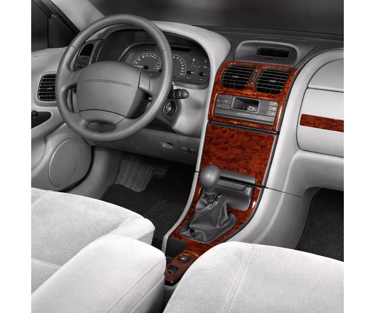 Renault Laguna 07.98-01.01 3D Interior Dashboard Trim Kit Dash Trim Dekor 15-Parts