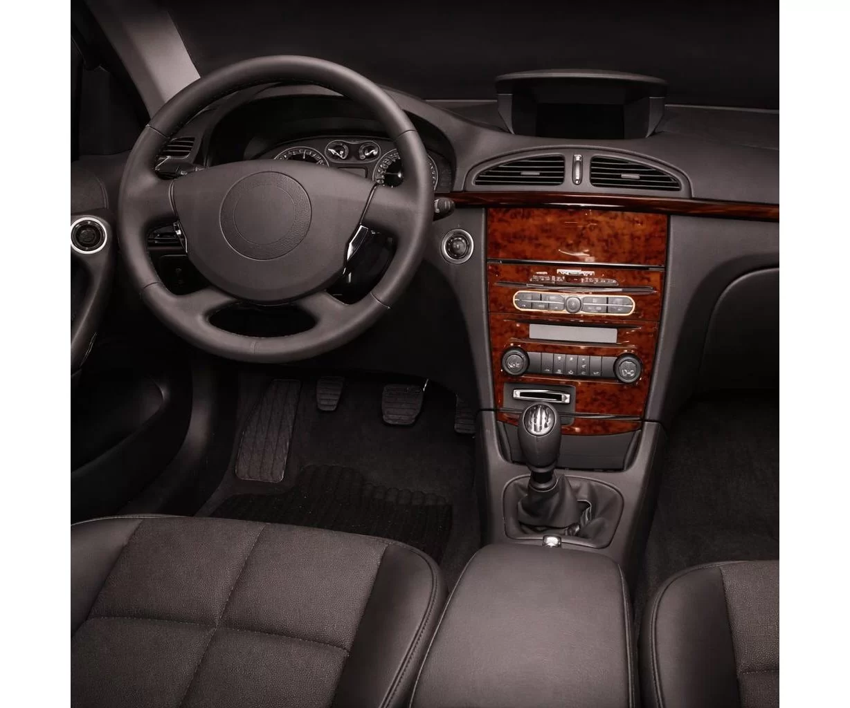 Renault Laguna 04.05-08.09 3D Inleg dashboard Interieurset aansluitend en pasgemaakt op he 5-Teile