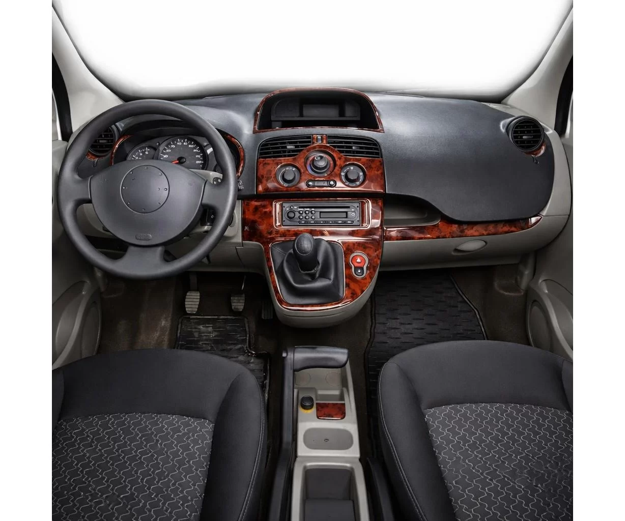 Renault Kangoo 2008-2011 3D Interior Dashboard Trim Kit Dash Trim Dekor 14-Parts