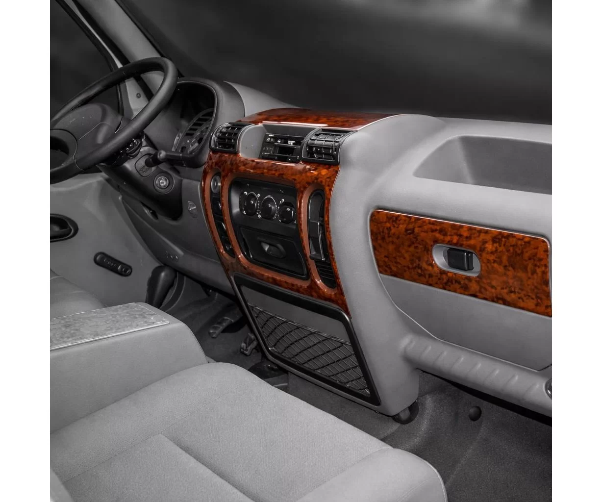 Renault Master 01.98-12.033D Inleg dashboard Interieurset aansluitend en pasgemaakt op he 6-Teile