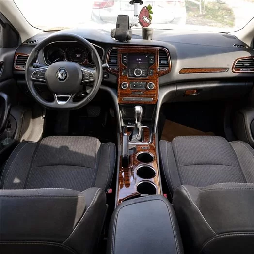 Renault Megane 4 BFB 3D 2016 Mittelkonsole Armaturendekor Cockpit Dekor 12-Teile