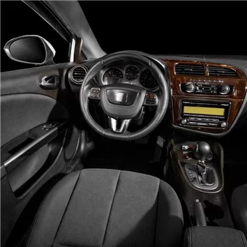 Seat Leon 01.2010 3D Interior Dashboard Trim Kit Dash Trim Dekor 18-Parts