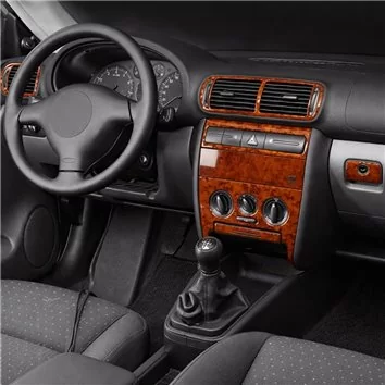 Seat Toledo-Leon 1M 01.99-03.04 3D Interior Dashboard Trim Kit Dash Trim Dekor 15-Parts