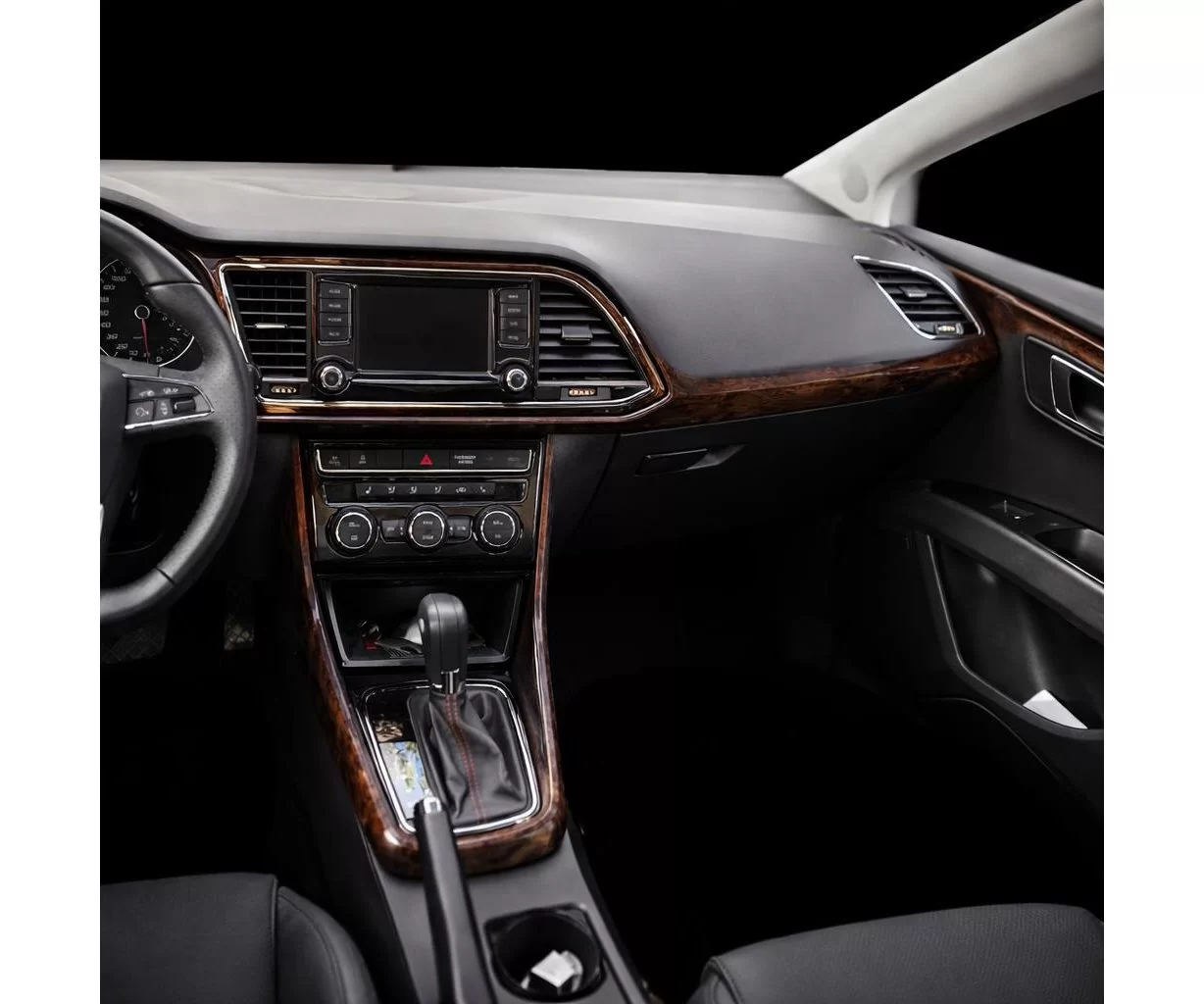 Seat Leon 01.2014 Mascherine sagomate per rivestimento cruscotti 14-Decori