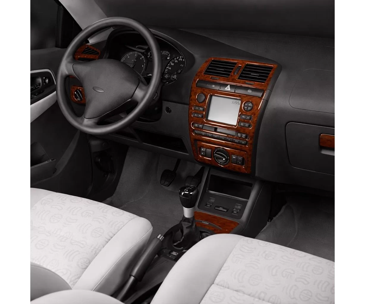 Seat Ibiza-Cordoba 08.99-03.02 3D Interior Dashboard Trim Kit Dash Trim Dekor 9-Parts