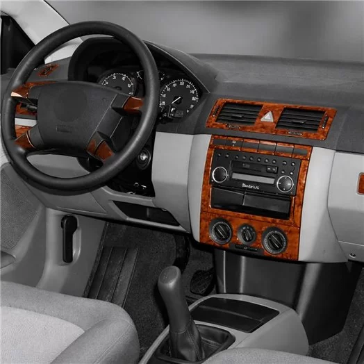 Skoda Fabia 6Y 09.99-05.06 3D Inleg dashboard Interieurset aansluitend en pasgemaakt op he 24-Teile