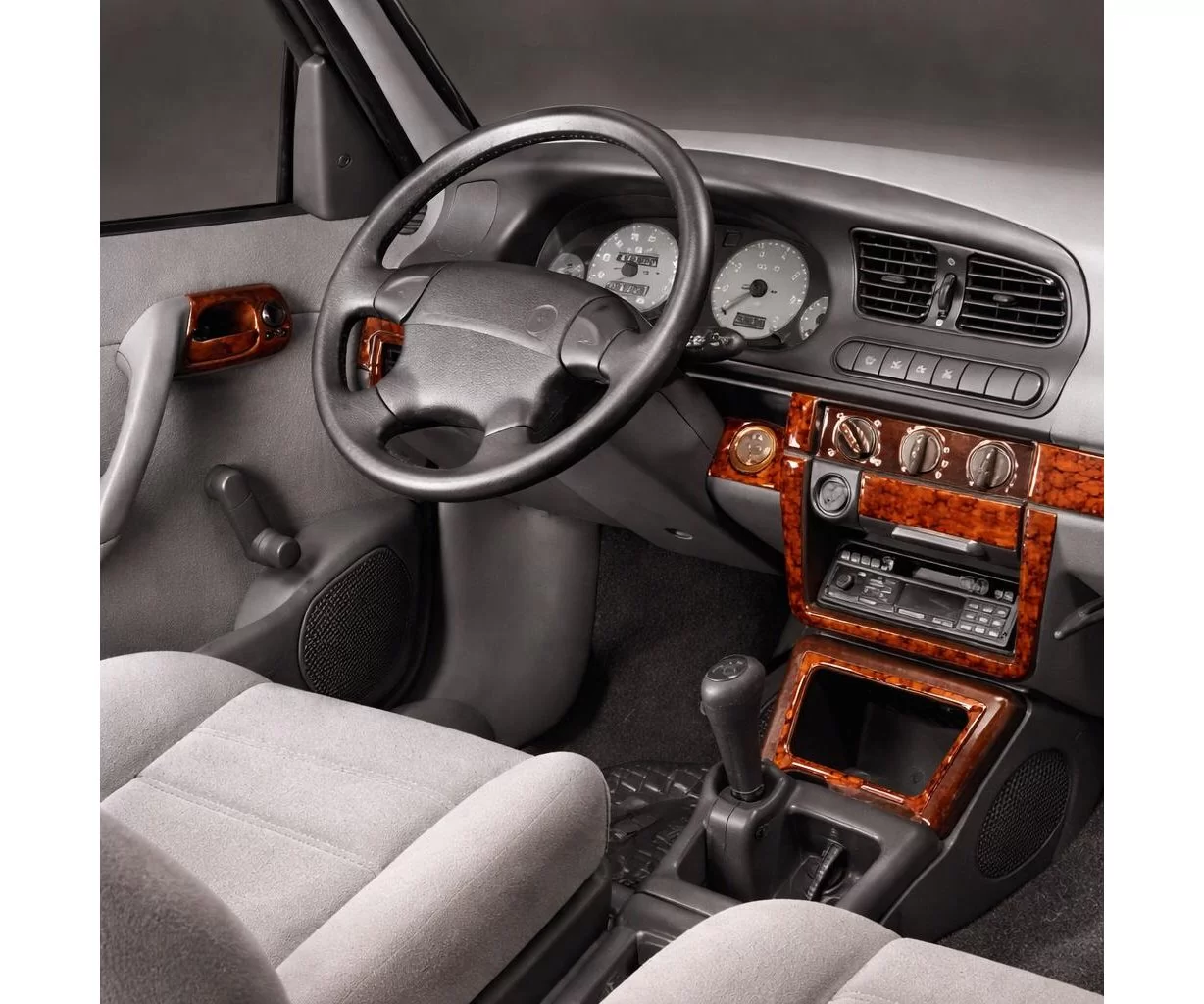 Skoda Felicia 01.95-12.99 3D Inleg dashboard Interieurset aansluitend en pasgemaakt op he 15-Teile