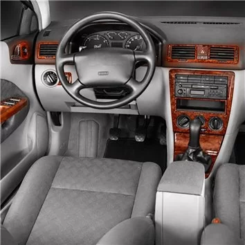 Skoda Octavia A4 1U 06.98-04.04 3D Inleg dashboard Interieurset aansluitend en pasgemaakt op he 15-Teile