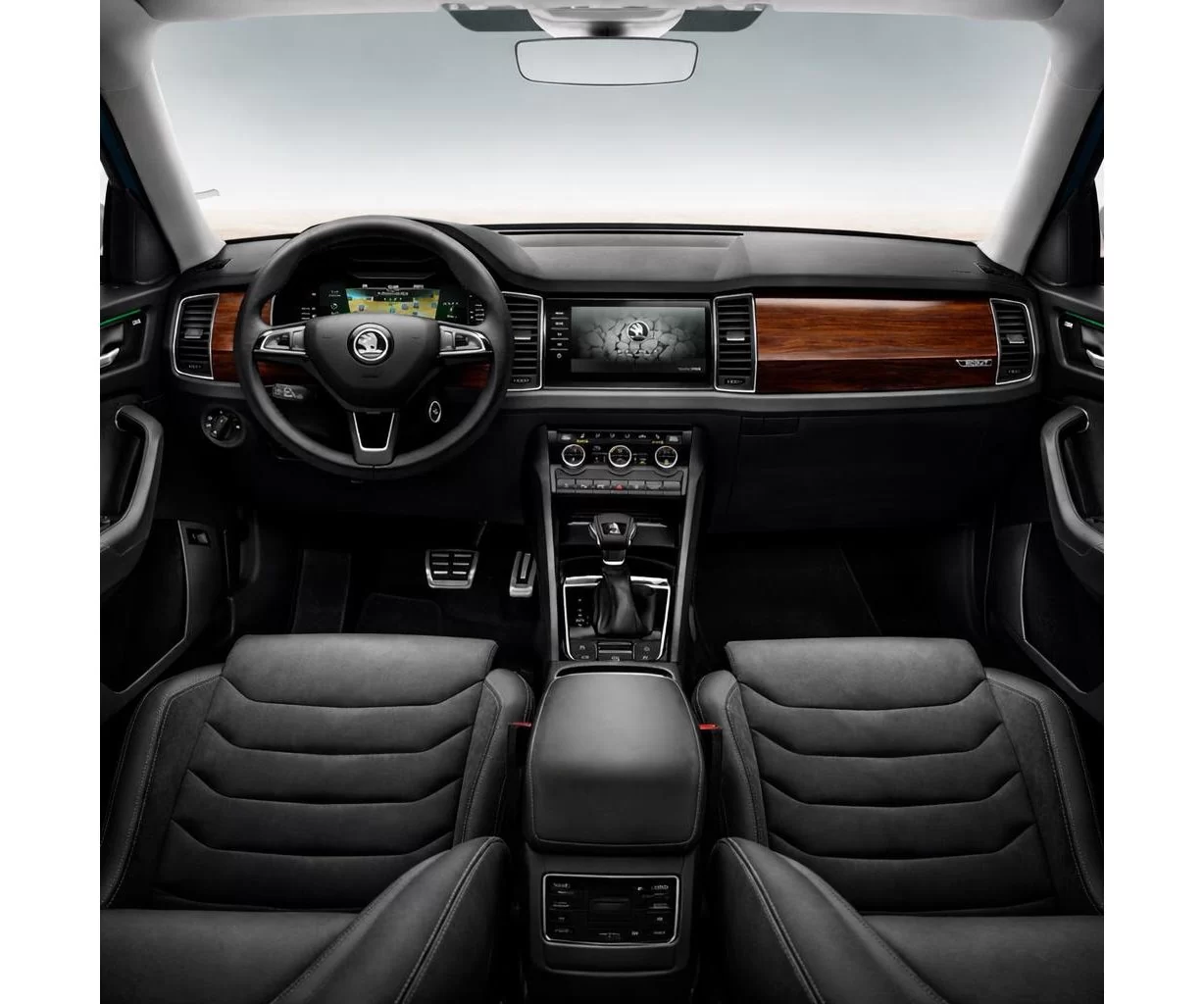 Skoda Kodiaq 2018 Mittelkonsole Armaturendekor Cockpit Dekor 14-Teile