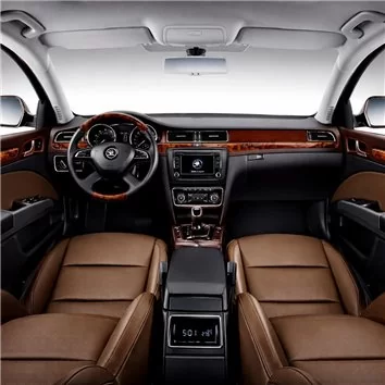 Skoda SuperB 2014 Mascherine sagomate per rivestimento cruscotti 14-Decori