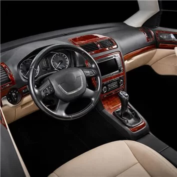 Skoda Yeti 01.2010 3D Inleg dashboard Interieurset aansluitend en pasgemaakt op he 36-Parts