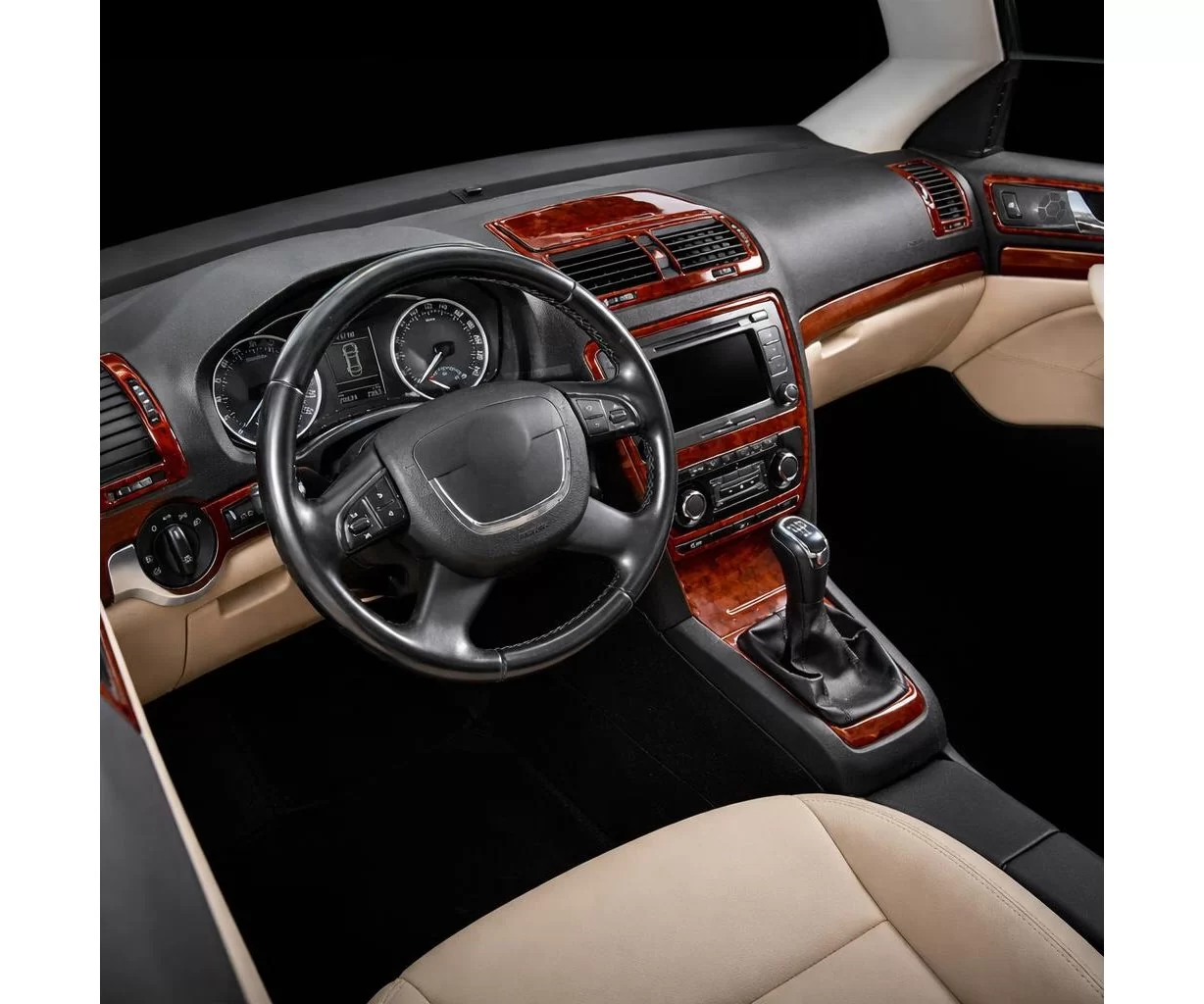 Skoda Yeti 01.2010 Habillage Décoration de Tableau de Bord 36-Pièce