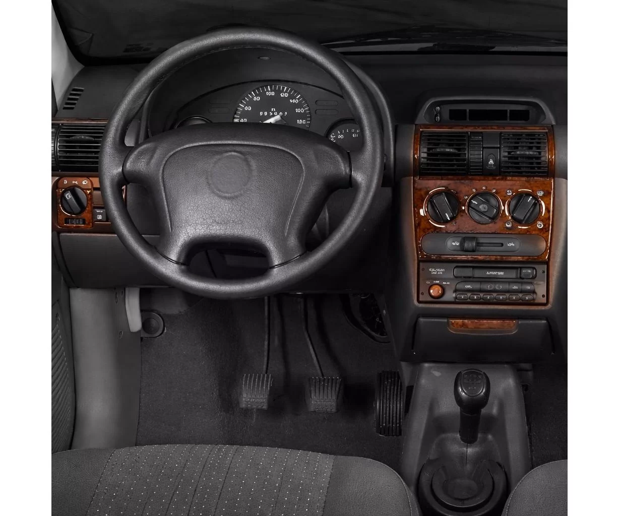 Opel Corsa B-Tigra ­ Combo 01.93-10.00 3D Interior Dashboard Trim Kit Dash Trim Dekor 10-Parts