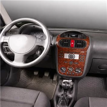 Opel Corsa C – Pick-up 01.03-12.06 Habillage Décoration de Tableau de Bord 6-Pièce