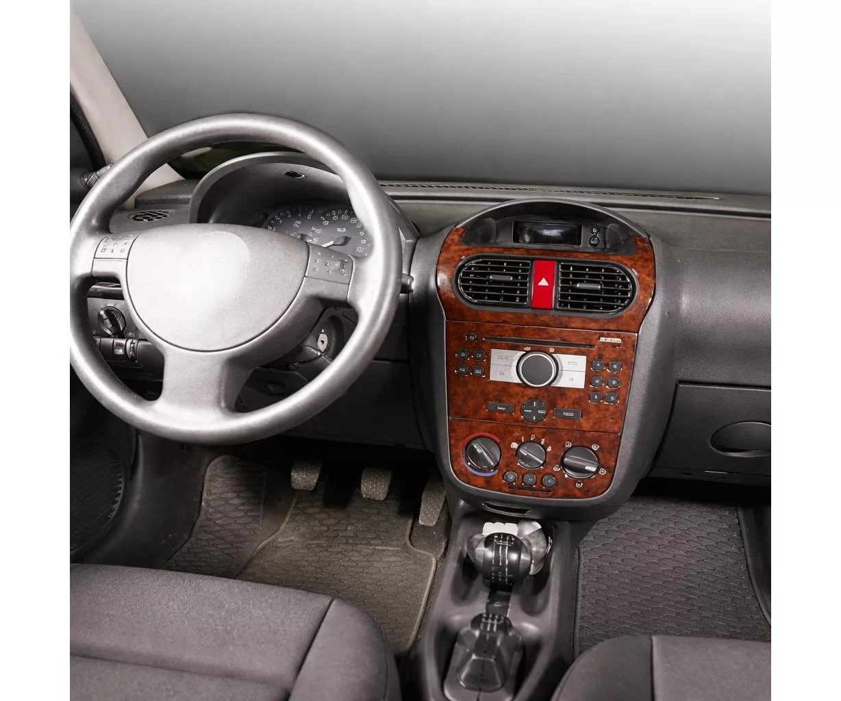 Opel Corsa C – Pick-up 01.03-12.06 3D Interior Dashboard Trim Kit Dash Trim Dekor 6-Parts