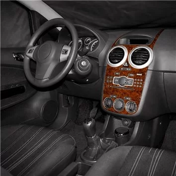 Opel Corsa D 01.2007 3D Inleg dashboard Interieurset aansluitend en pasgemaakt op he 13-Teile