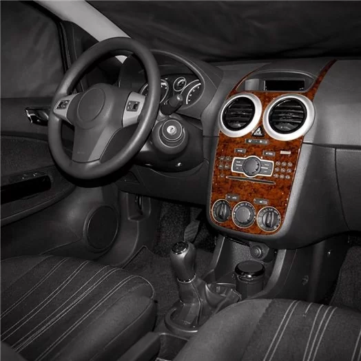Opel Corsa D 01.2007 3D Inleg dashboard Interieurset aansluitend en pasgemaakt op he 13-Teile