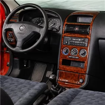 Opel Astra G 03.98-12.03 3D Inleg dashboard Interieurset aansluitend en pasgemaakt op he 16-Teile