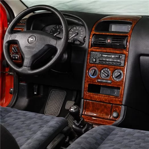 Opel Astra G 03.98-12.03 Mittelkonsole Armaturendekor Cockpit Dekor 16-Teile