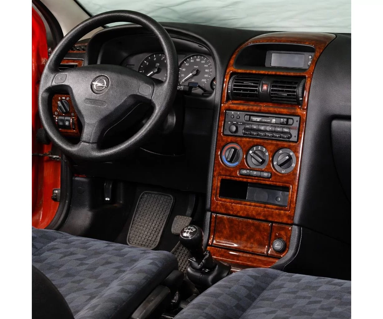 Opel Astra G 03.98-12.03 Habillage Décoration de Tableau de Bord 16-Pièce