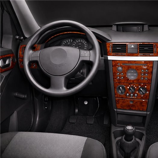Opel Meriva 02.03-12.07 3D Inleg dashboard Interieurset aansluitend en pasgemaakt op he 17-Teile