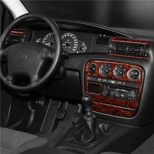 Opel Omega B1 09.93-08.99 3D Interior Dashboard Trim Kit Dash Trim Dekor 7-Parts Opel Omega B1 09.93-08.99 3D Interior Dashboard Trim Kit Dash Trim Dekor 7-Parts
