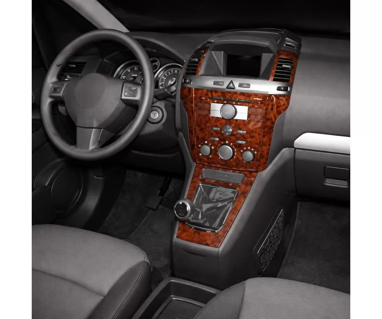 Opel Zafira B 01.06-12.10 Habillage Décoration de Tableau de Bord 4-Pièce