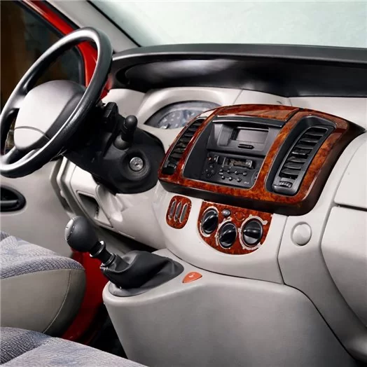 Opel Vivaro 01.01-12.06 Habillage Décoration de Tableau de Bord 6-Pièce Opel Vivaro 01.01-12.06 Habillage Décoration de Tableau de Bord 6-Pièce