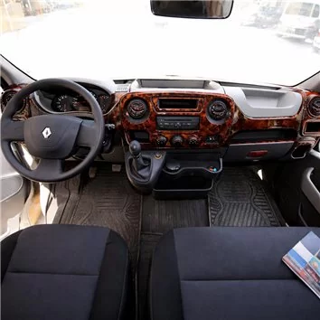Opel Movano 01.2010 3D Interior Dashboard Trim Kit Dash Trim Dekor 23-Parts