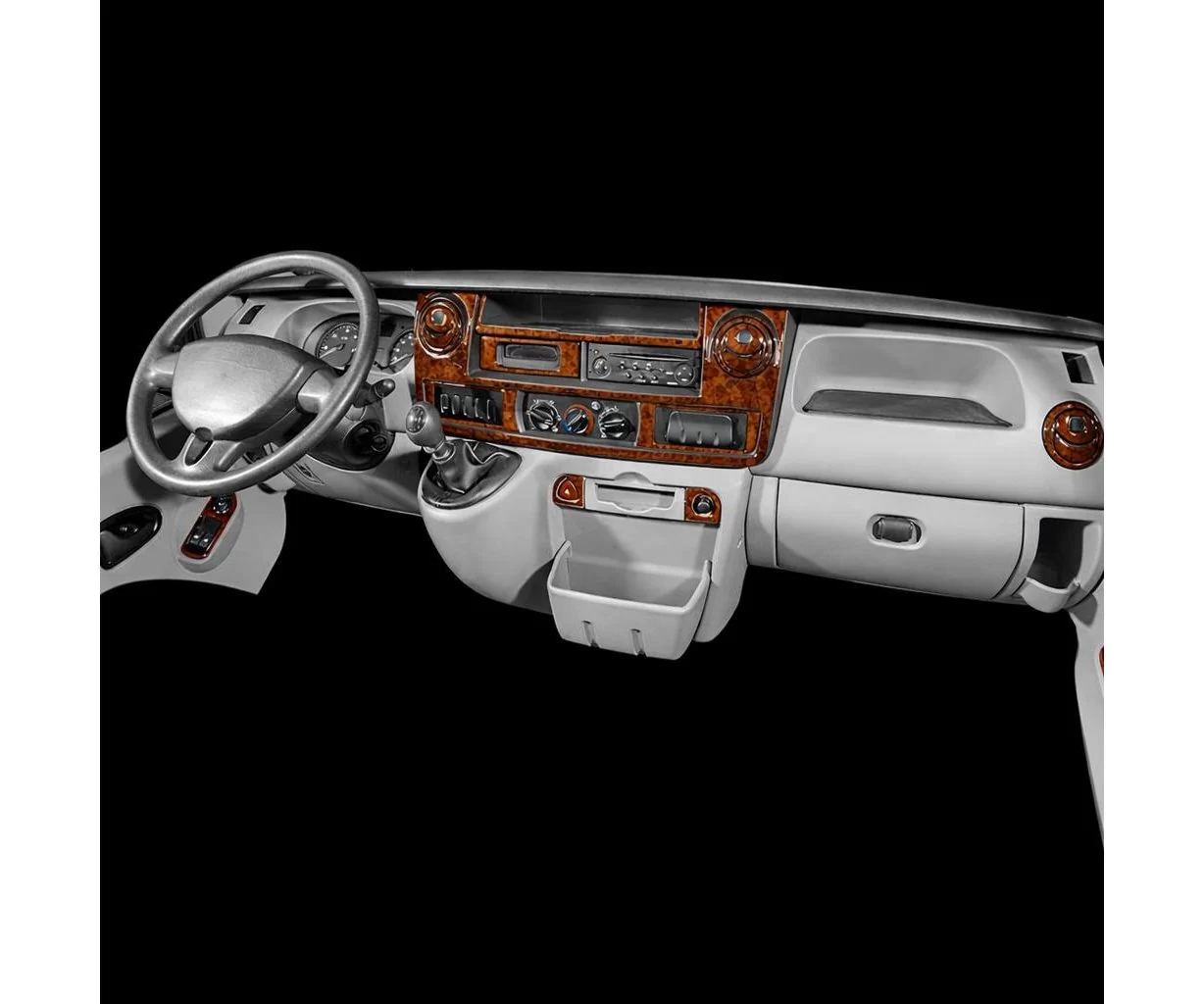 Opel Movano 01.04-12.09 3D Inleg dashboard Interieurset aansluitend en pasgemaakt op he 28-Teile