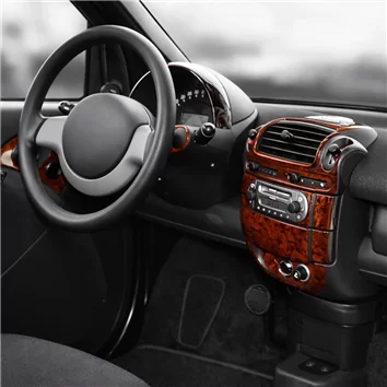 Mcc Smart Smart 07.1998 3D Interior Dashboard Trim Kit Dash Trim Dekor 22-Parts