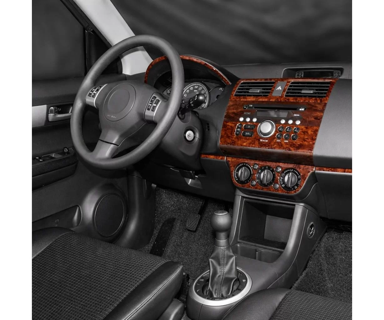 Suzuki Swift Comfort 04.05-12.10 Mascherine sagomate per rivestimento cruscotti 10-Decori Suzuki Swift Comfort 04.05-12.10 Mascherine sagomate per rivestimento cruscotti 10-Decori