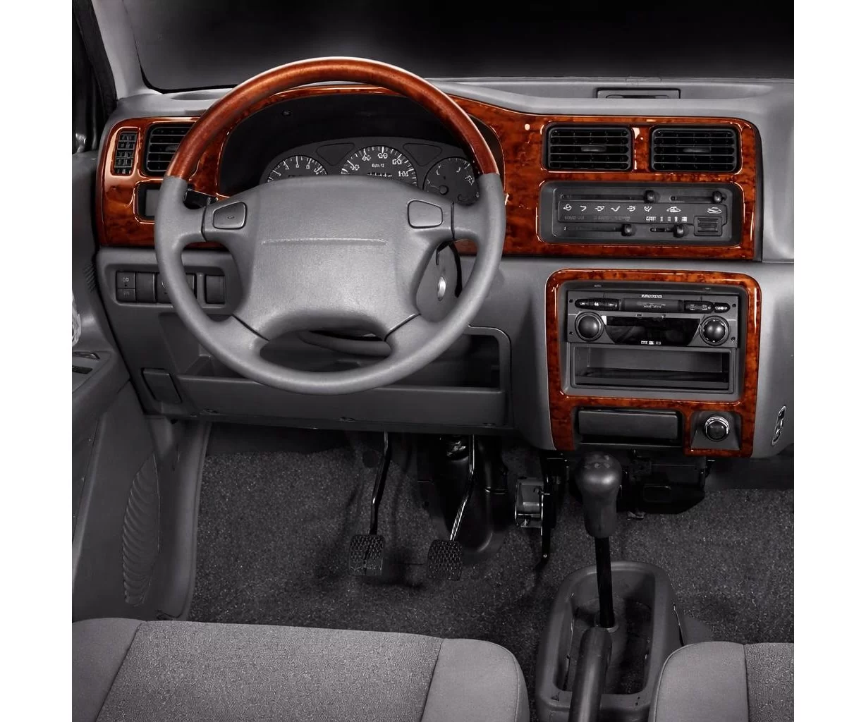 Suzuki Wagon R 10.97-09.00 3D Interior Dashboard Trim Kit Dash Trim Dekor 4-Parts