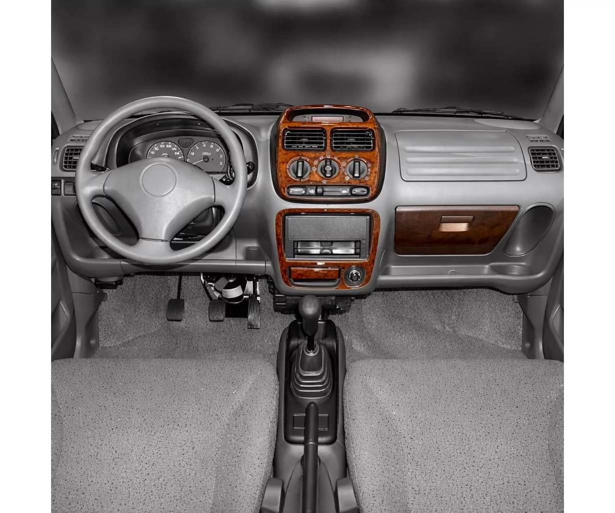 Suzuki Ignis 10.00-10.03 Mittelkonsole Armaturendekor Cockpit Dekor 5-Teile