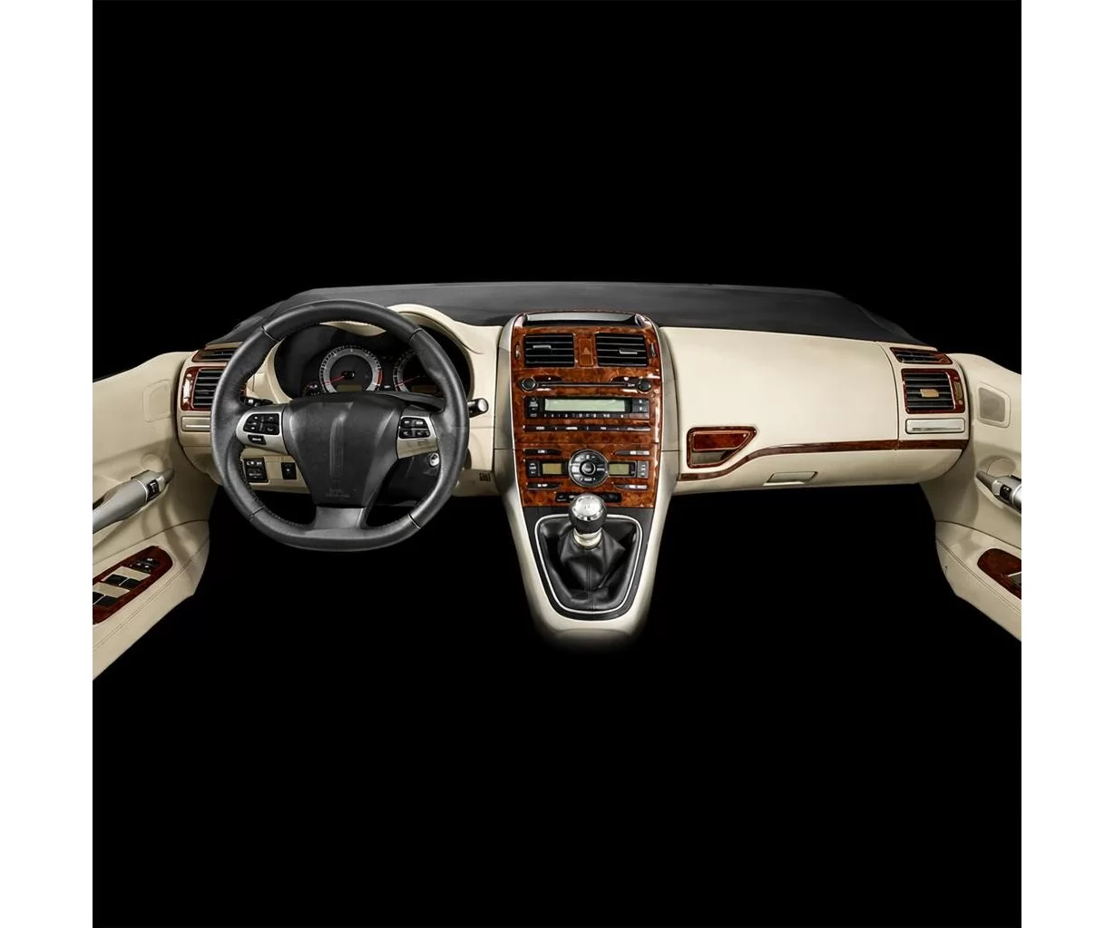 Toyota Auris 01.2008 Habillage Décoration de Tableau de Bord 16-Pièce