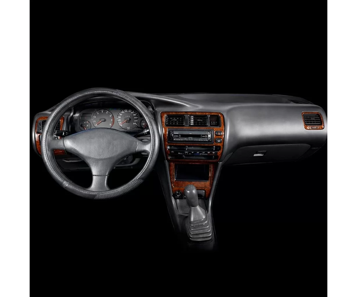 Toyota Corolla 07.92-02.97 3D Interior Dashboard Trim Kit Dash Trim Dekor 7-Parts Toyota Corolla 07.92-02.97 3D Interior Dashboard Trim Kit Dash Trim Dekor 7-Parts