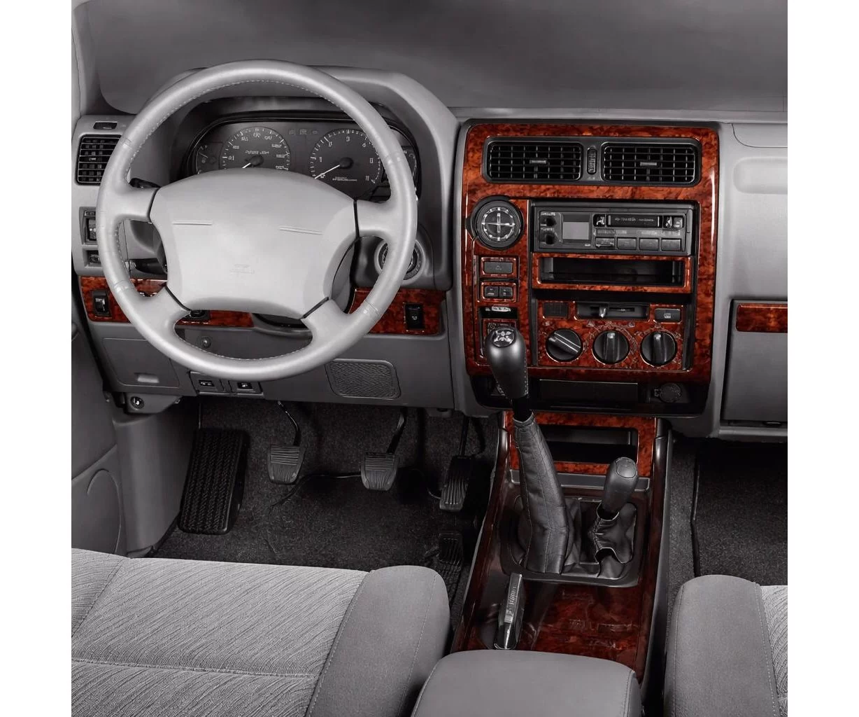 Toyota Landcruiser 07.96-04.98 Habillage Décoration de Tableau de Bord 20-Pièce Toyota Landcruiser 07.96-04.98 Habillage Décoration de Tableau de Bord 20-Pièce