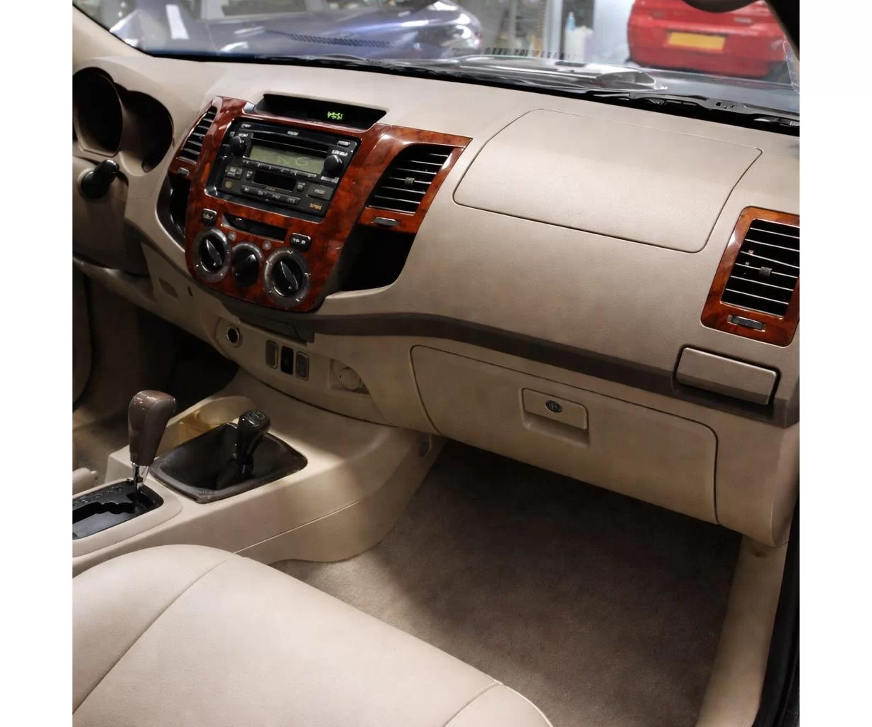 Toyota Hilux MK7 2004–2015 Mittelkonsole Armaturendekor Cockpit Dekor 5-Teile