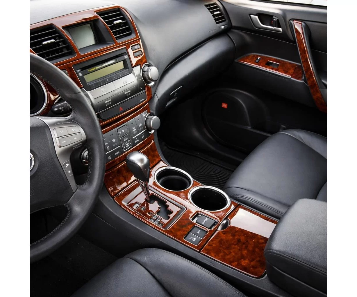 Toyota Highlander 2008-2013 Inleg dashboard Interieurset aansluitend en pasgemaakt 34 Delen