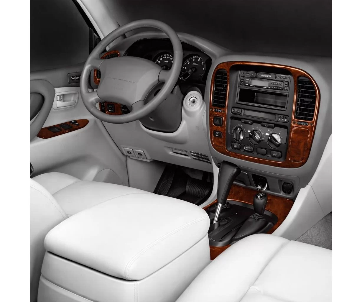 Toyota Landcruiser 05.98-12.03 3D Interior Dashboard Trim Kit Dash Trim Dekor 16-Parts