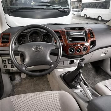 Toyota Hilux MK7 2004–2015 Habillage Décoration de Tableau de Bord 8-Pièce