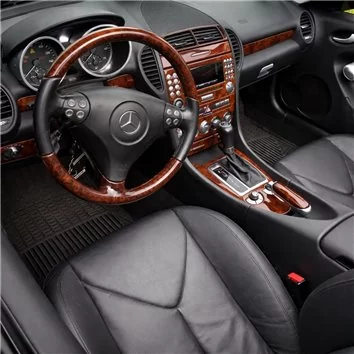 Mercedes SLK (R171) 2004-2010 Habillage Décoration de Tableau de Bord 18-Pièce