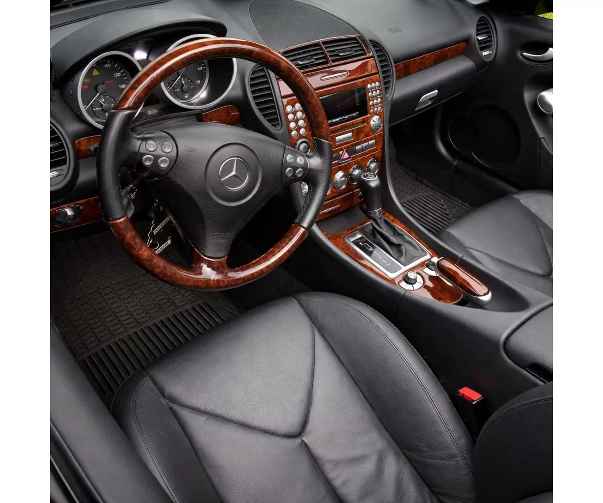 Mercedes SLK (R171) 2004-2010 Habillage Décoration de Tableau de Bord 18-Pièce