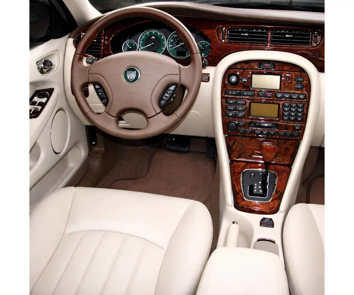 Jaguar X-Type 2003-UP Mascherine sagomate per rivestimento cruscotti 